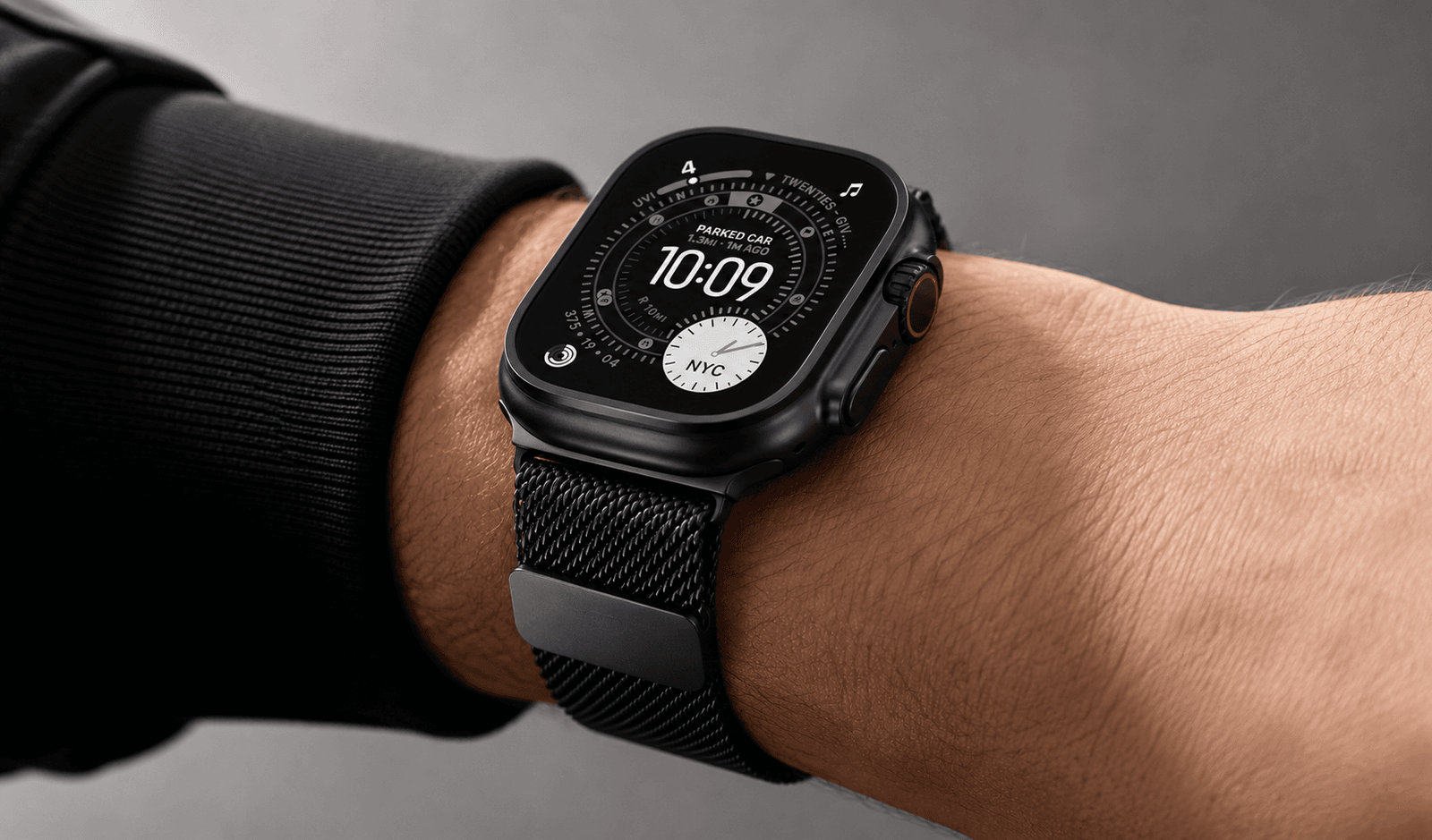 apple watch ultra 3 titanium wrist image