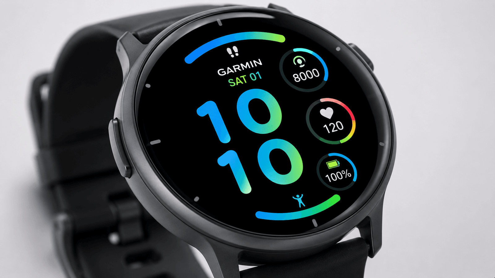 garmin watch close up image